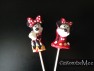 498sp Famous Girl Mouse Chocolate or Hard Candy Lollipop Mold